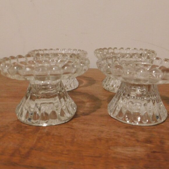 Partylite Set of Versatile Glass Candle Holders - Picture 3 of 7